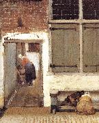 VERMEER VAN DELFT, Jan The Little Street (detail) wt oil painting picture wholesale